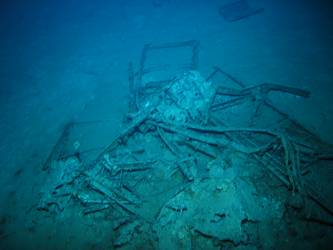 Believed to be wreckage of Walrus aircraft